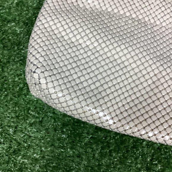 Whiting & Davis Vintage White Mesh Shoulder Bag - Picture 5 of 11